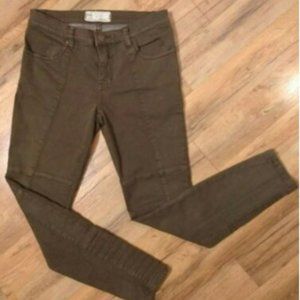 Free People Green Moto Pants Size 7